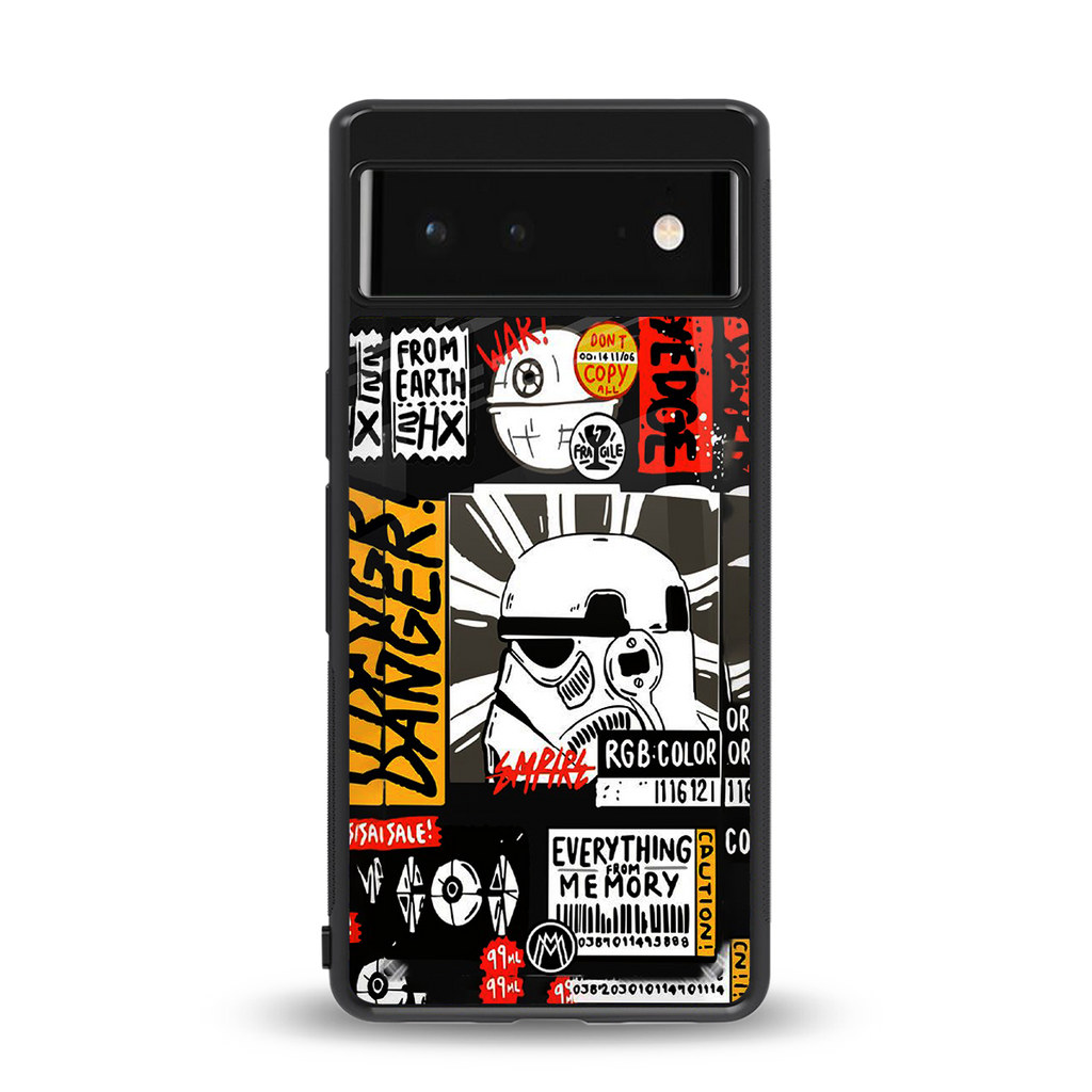 star wars collage back phone cover | glass case for Google Pixel 6A