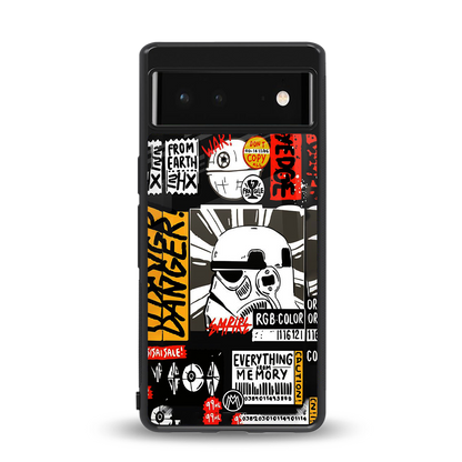 star wars collage back phone cover | glass case for Google Pixel 6A