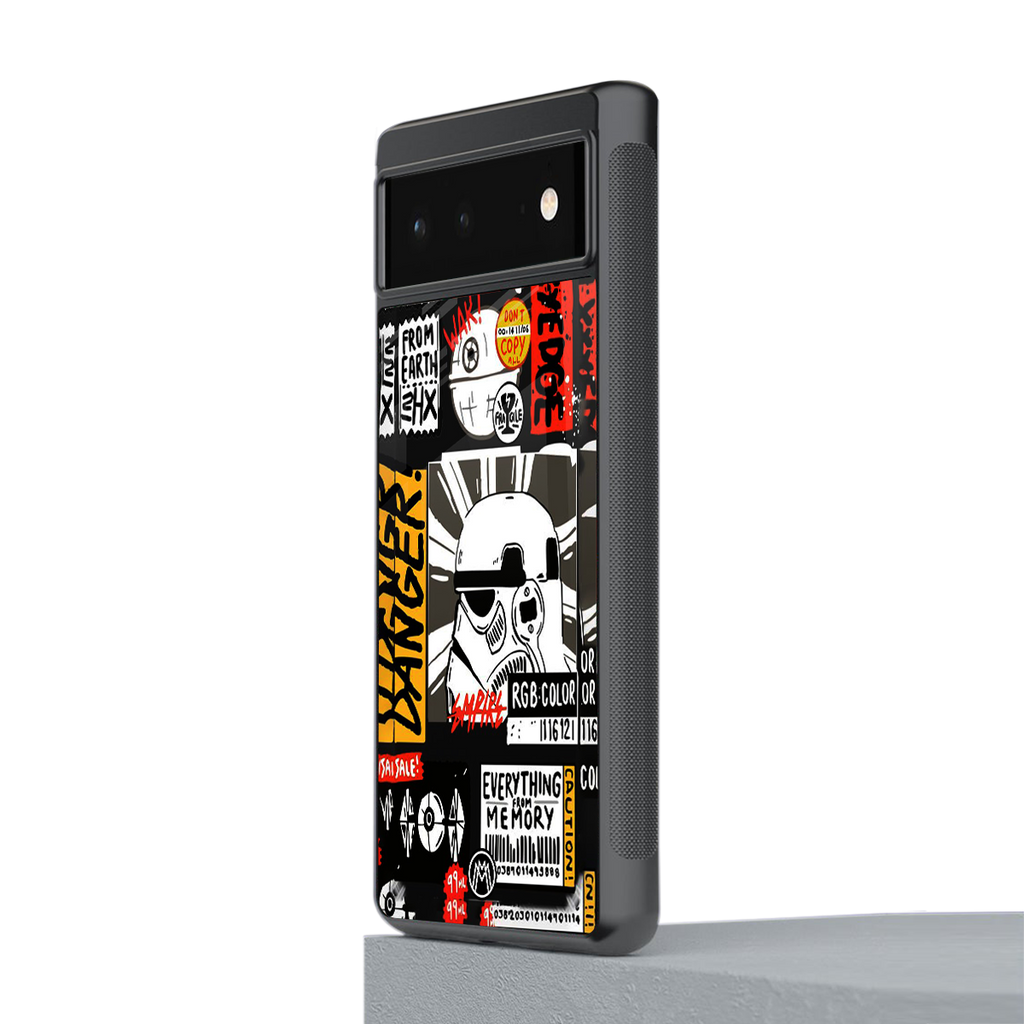 star wars collage back phone cover | glass case for Google Pixel 6A