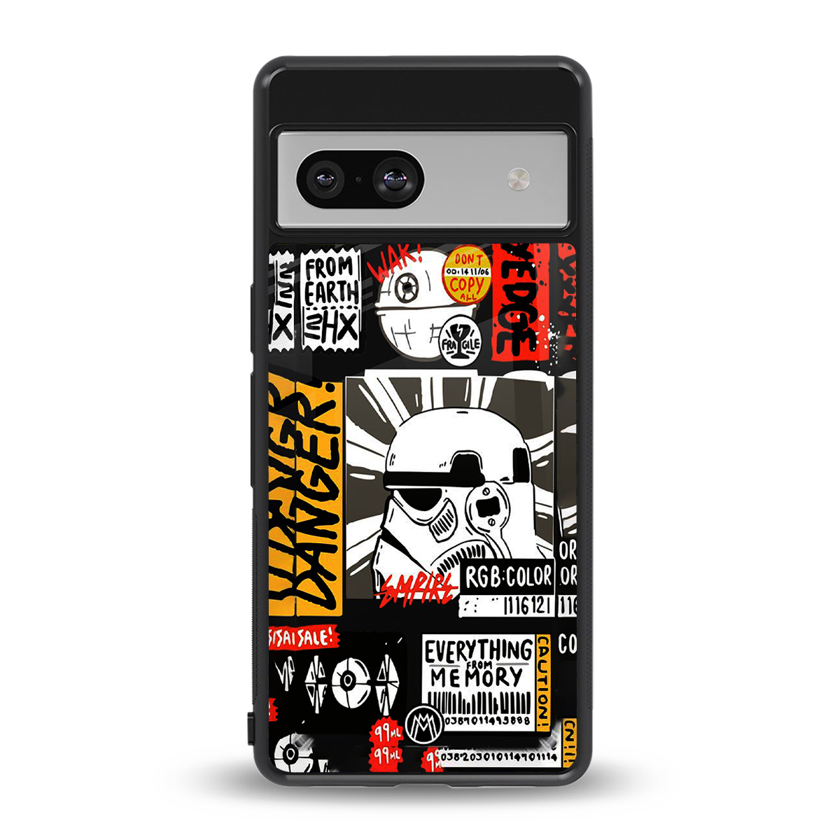 star wars collage back phone cover | glass case for Google Pixel 7
