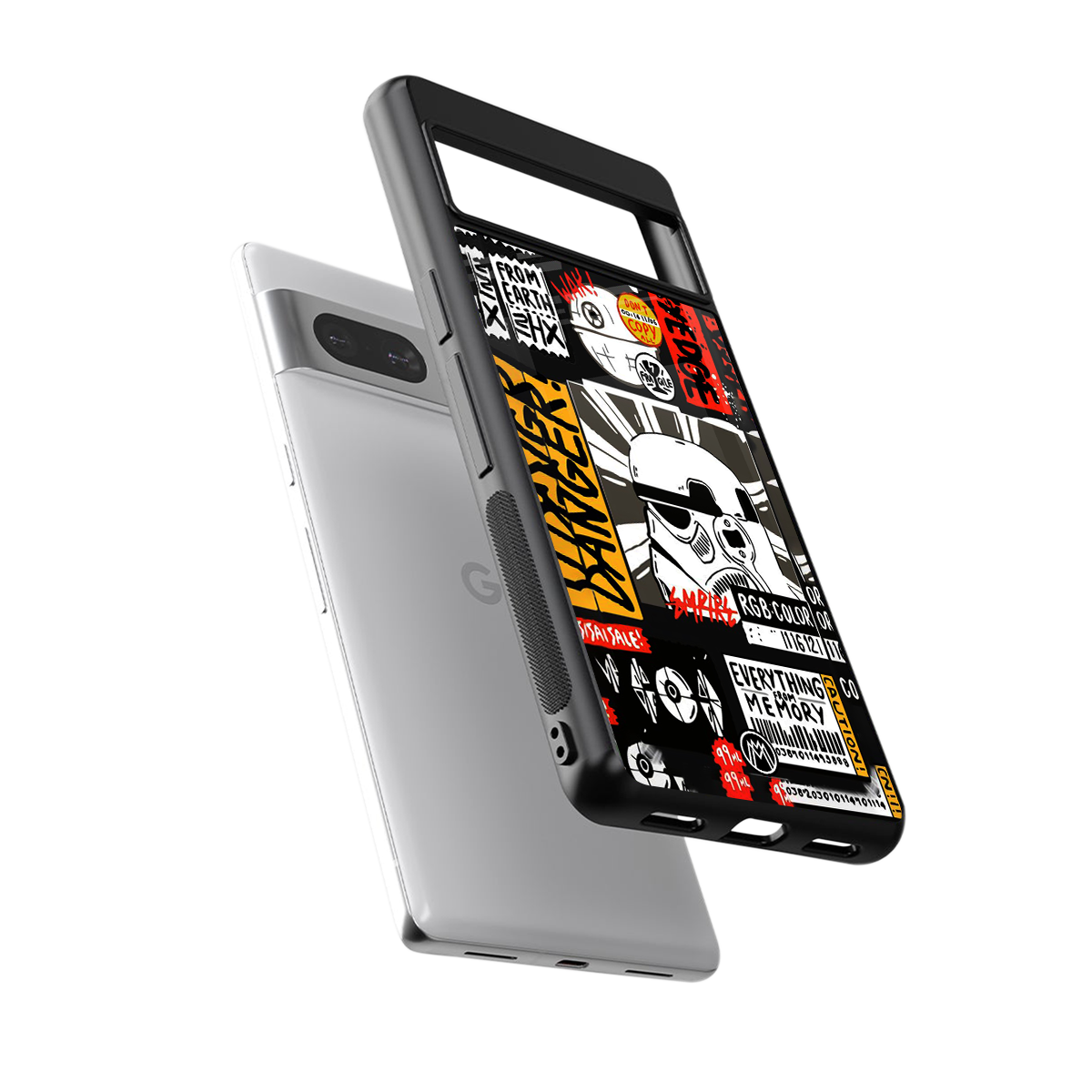 star wars collage back phone cover | glass case for Google Pixel 7