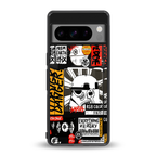 star wars collage back phone cover | glass case for google pixel 8 pro