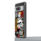 star wars collage back phone cover | glass case for Google Pixel 8