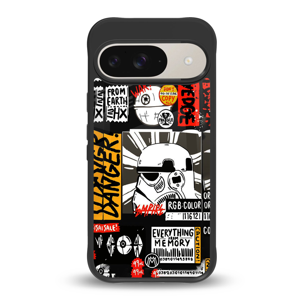 star wars collage back phone cover | glass case for google pixel 9
