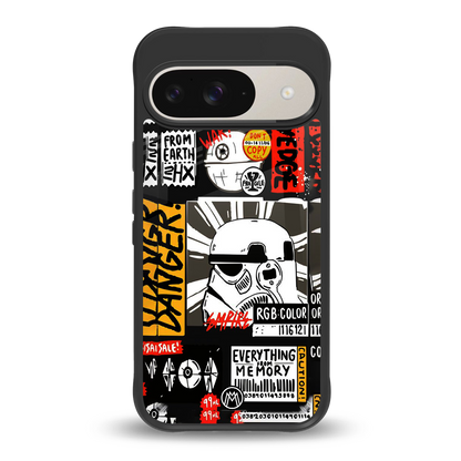 star wars collage back phone cover | glass case for google pixel 9