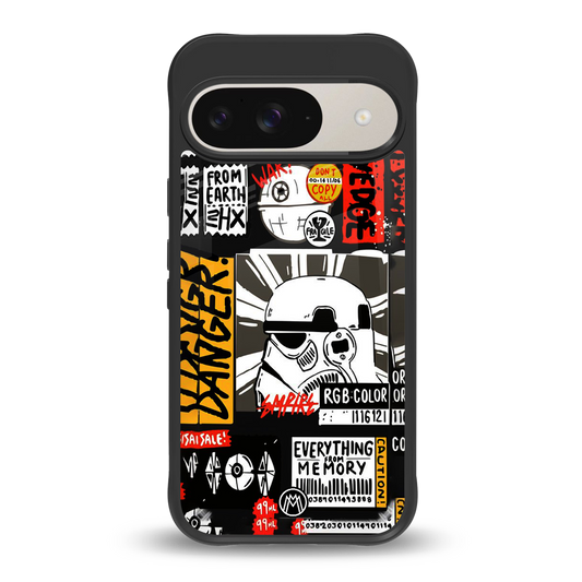 star wars collage back phone cover | glass case for google pixel 9