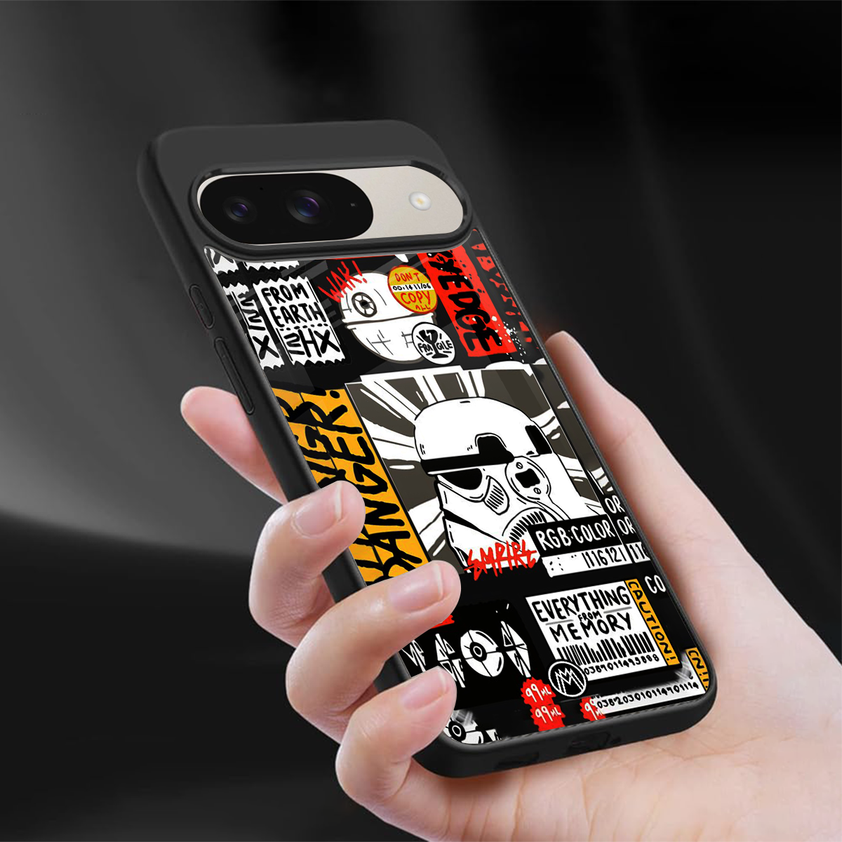 star wars collage back phone cover | glass case for google pixel 9