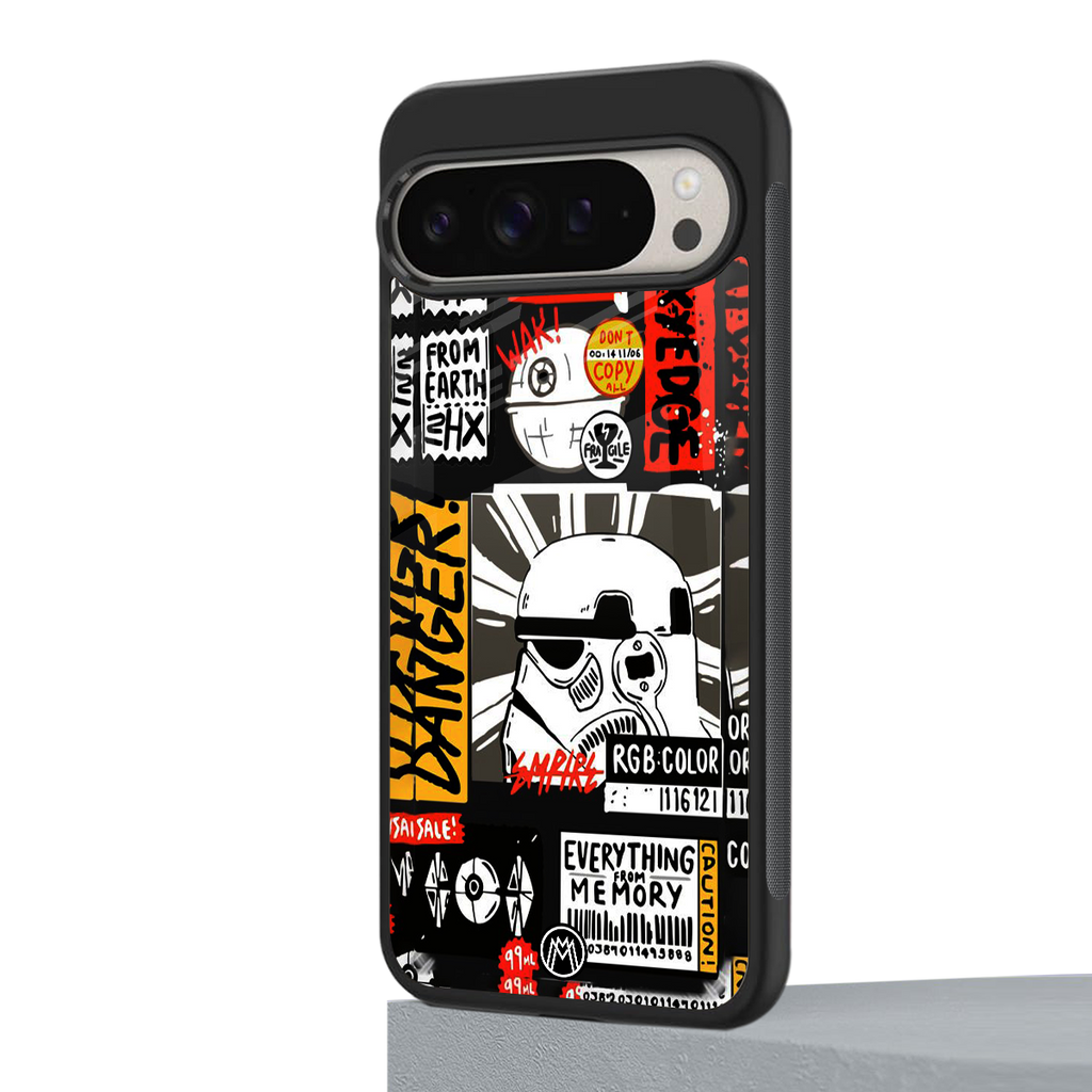 star wars collage back phone cover | glass case for google pixel 9 pro