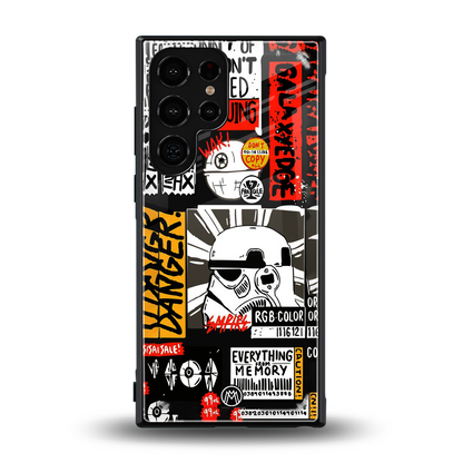 star wars collage back phone cover | glass case for samsung galaxy s24 ultra