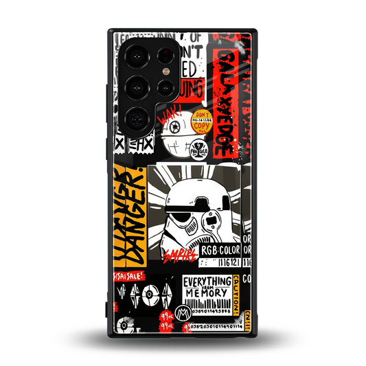 star wars collage back phone cover | glass case for samsung galaxy s24 ultra