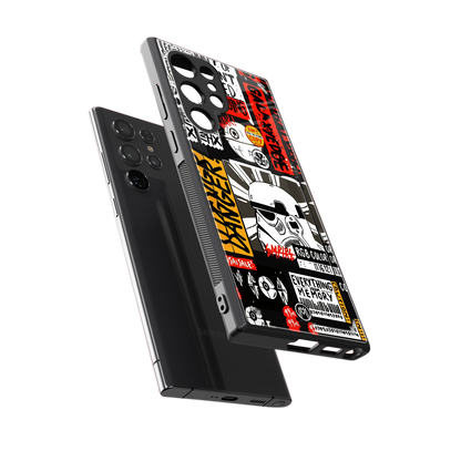 star wars collage back phone cover | glass case for samsung galaxy s24 ultra
