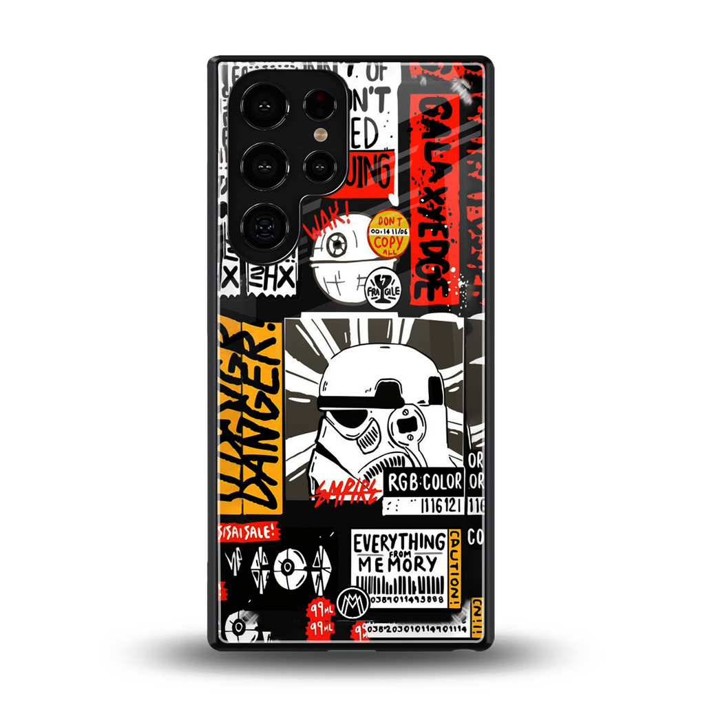 star wars collage back phone cover | glass case for samsung galaxy s25 ultra