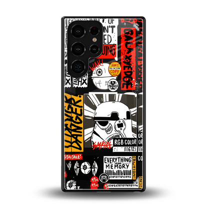 star wars collage back phone cover | glass case for samsung galaxy s25 ultra