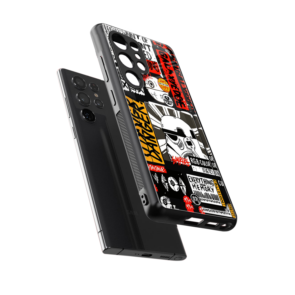 star wars collage back phone cover | glass case for samsung galaxy s25 ultra