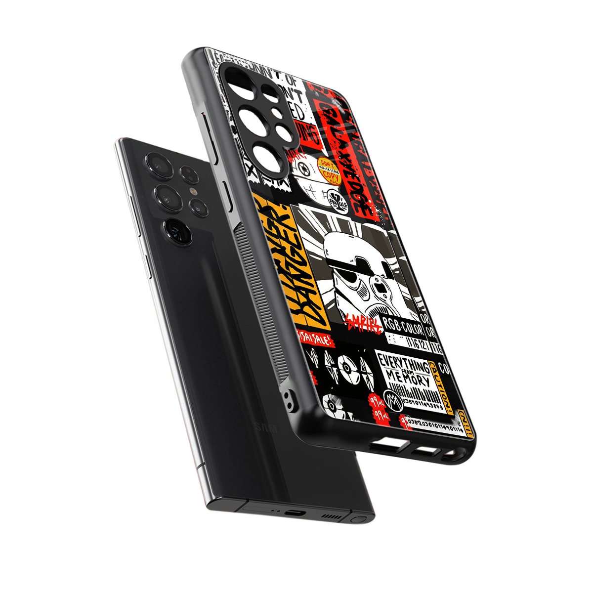 star wars collage back phone cover | glass case for samsung galaxy s25 ultra