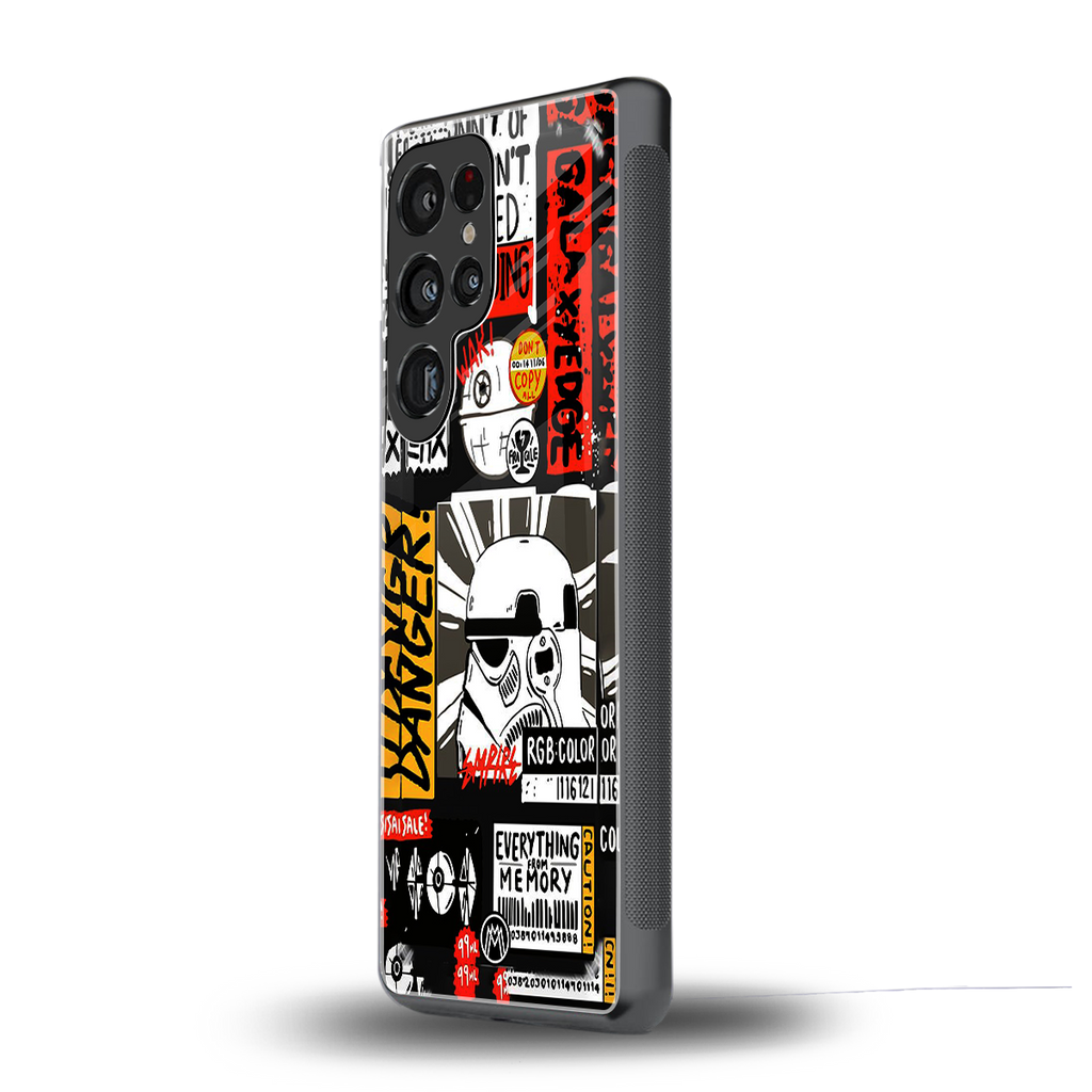 star wars collage back phone cover | glass case for samsung galaxy s25 ultra
