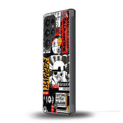 star wars collage back phone cover | glass case for samsung galaxy s25 ultra