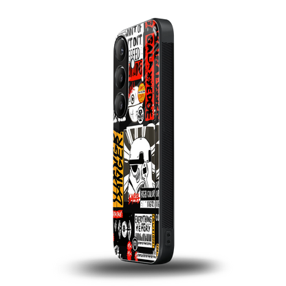 star wars collage back phone cover | glass case for samsung galaxy s23 plus