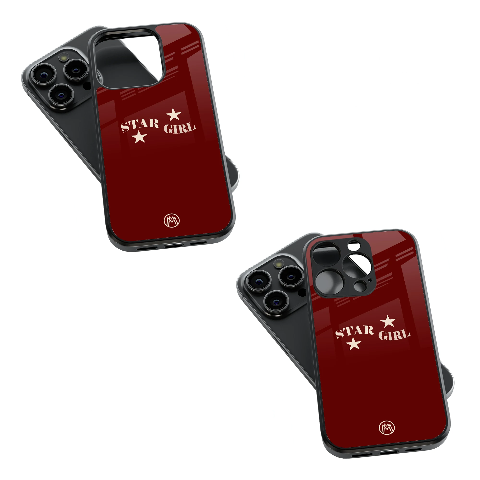 Trendy Glass Back Mobile Case for iPhone, Samsung, Redmi, OnePlus, Google Pixel, Motorola