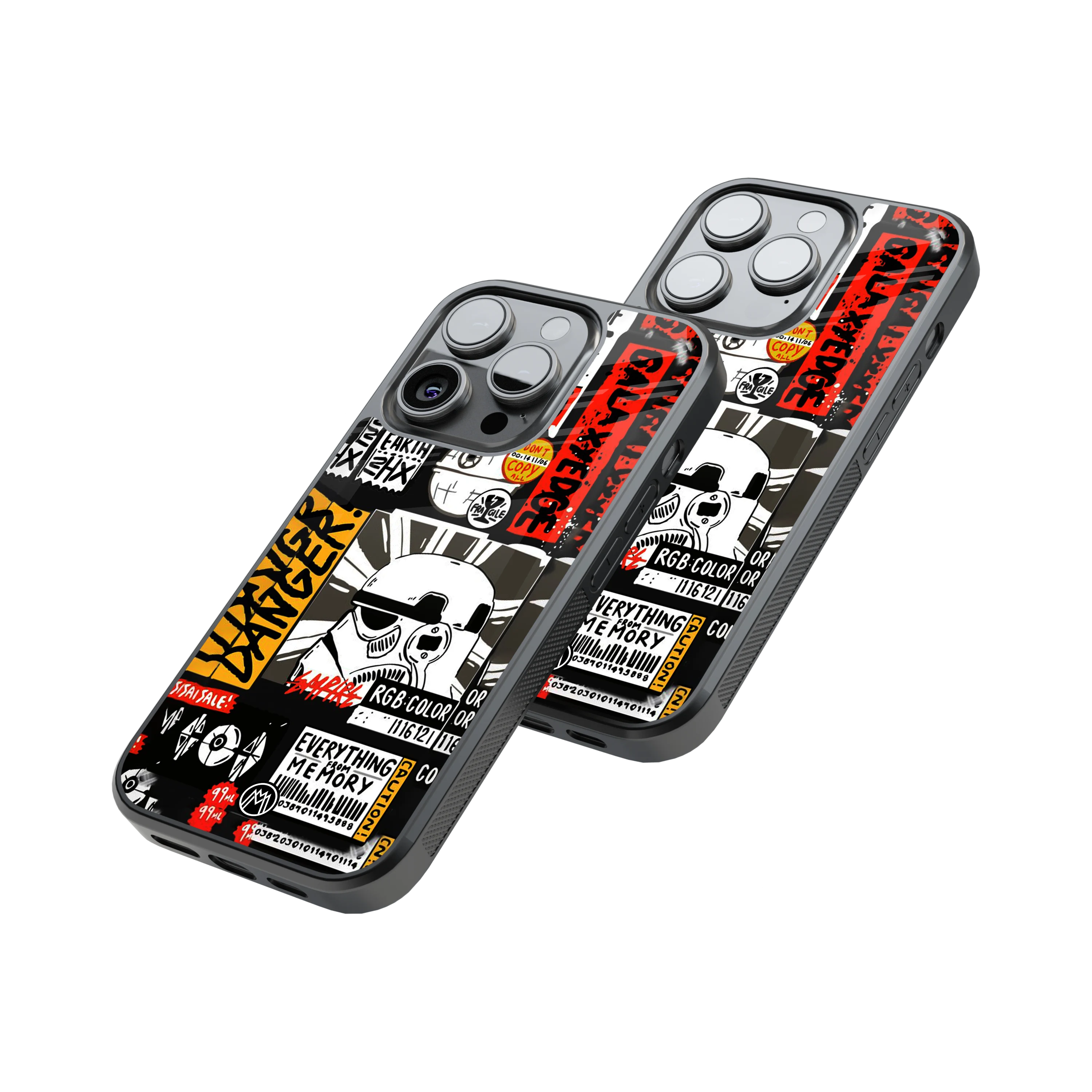 Protective Glass Back Phone Case Compatible with iPhone, Samsung, OnePlus, Pixel & More