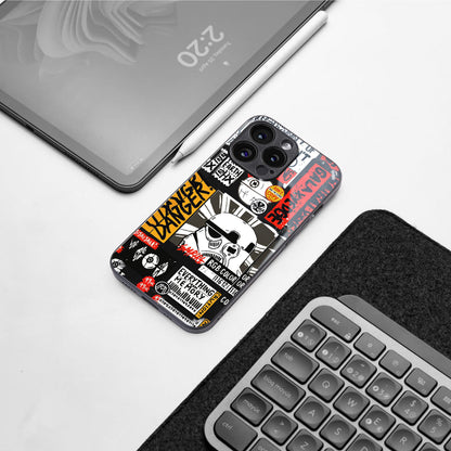 star wars collage back phone cover | glass case for Google Pixel 8