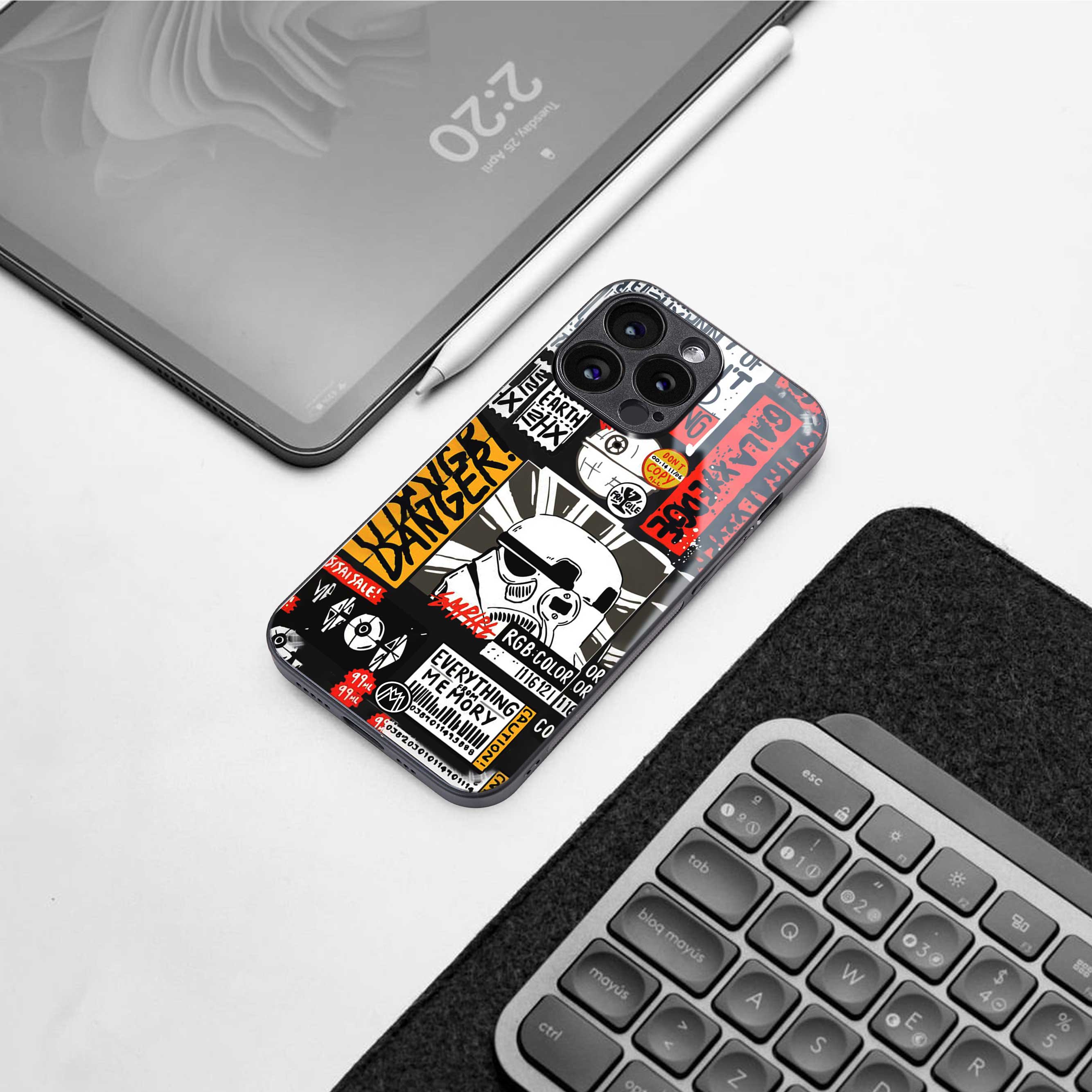 star wars collage back phone cover | glass case for oneplus nord 3