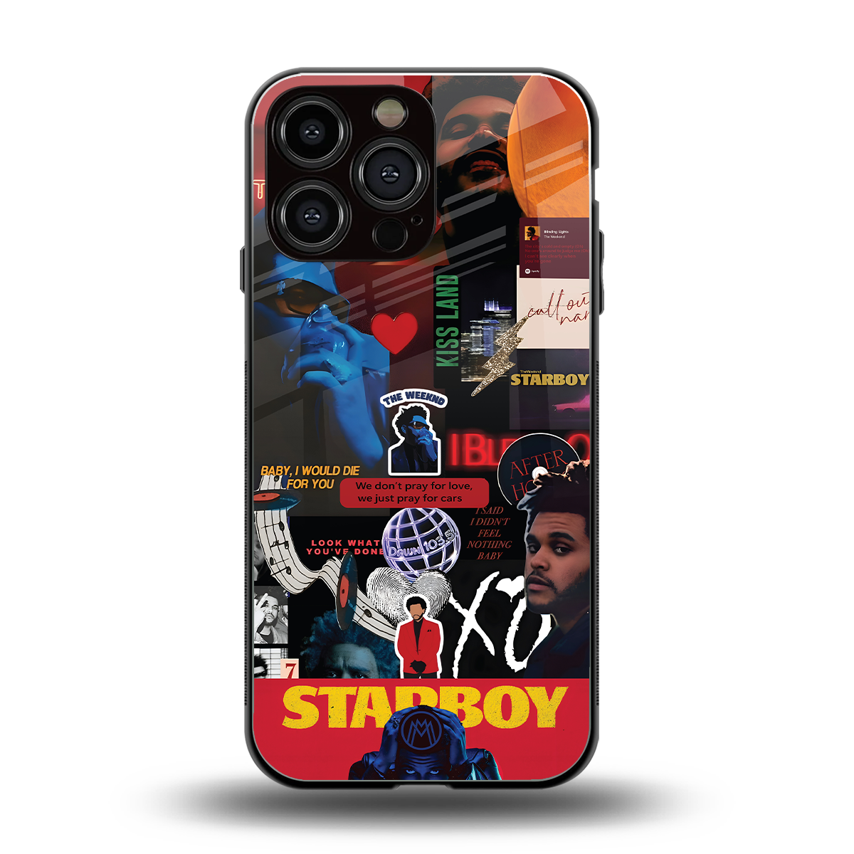 starboy mix back phone cover | glass case for iphone 13 pro max