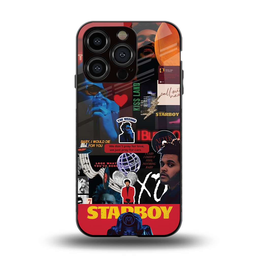 starboy mix back phone cover | glass case for iphone 13 pro