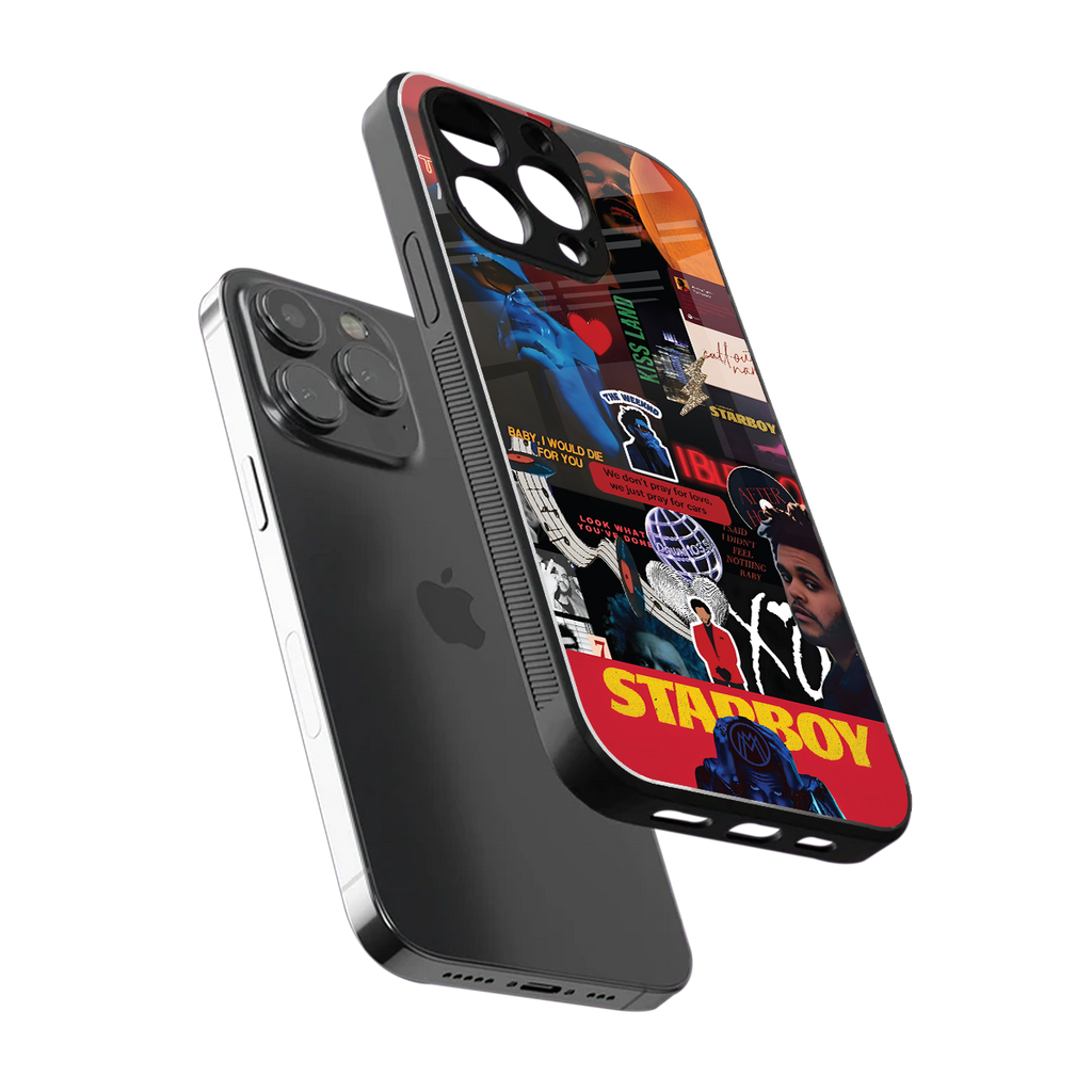 starboy mix back phone cover | glass case for iphone 13 pro