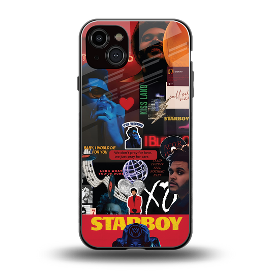 starboy mix back phone cover | glass case for iphone 15 plus