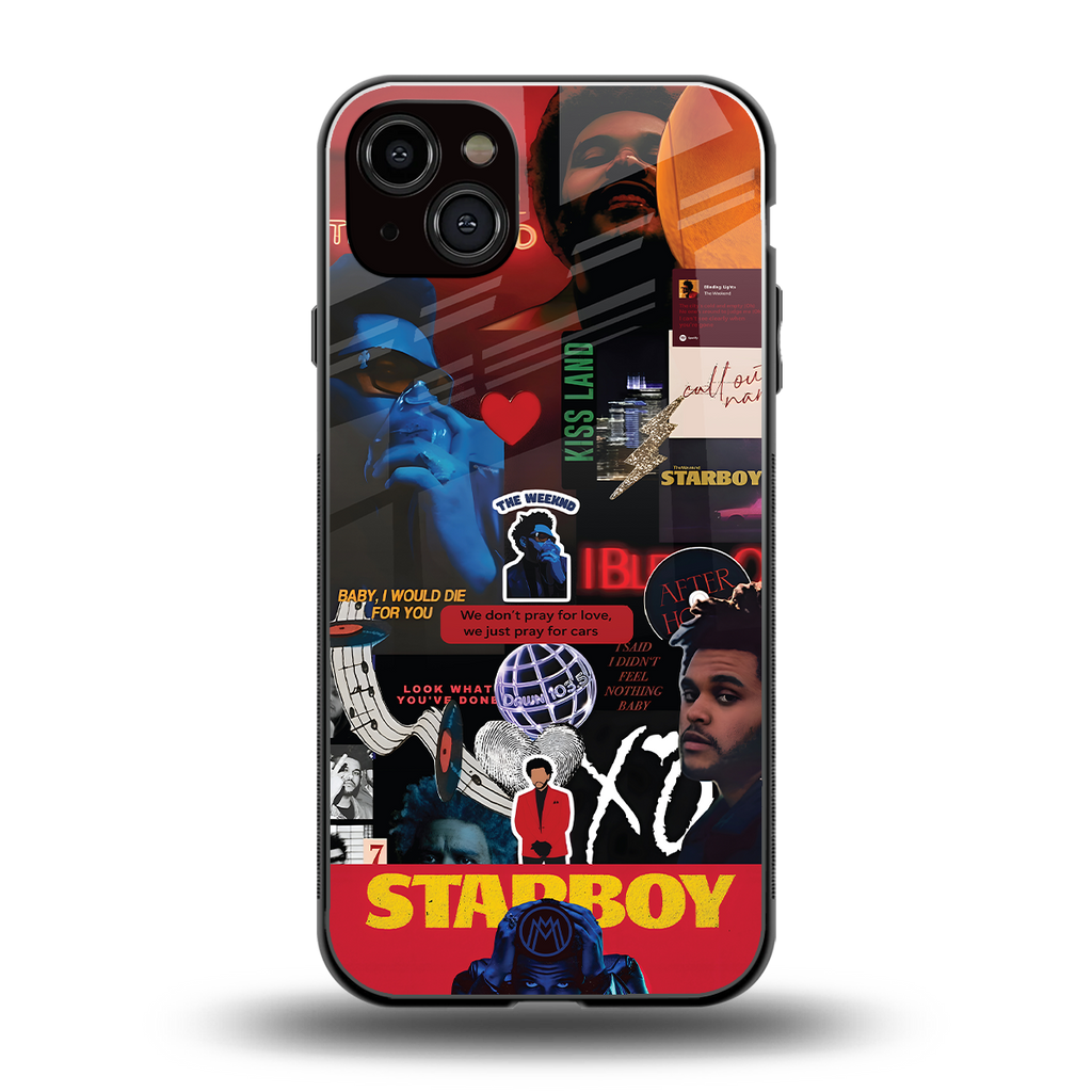 starboy mix back phone cover | glass case for iphone 14 plus