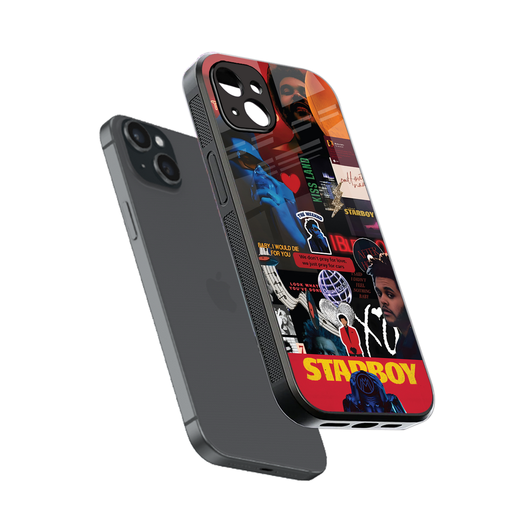 starboy mix back phone cover | glass case for iphone 15 plus