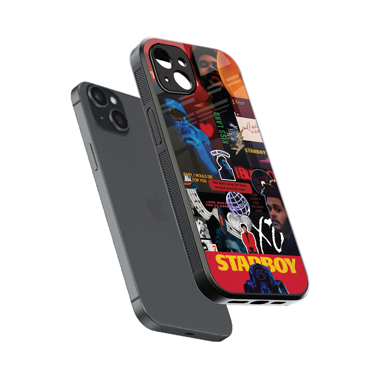 starboy mix back phone cover | glass case for iphone 15 plus