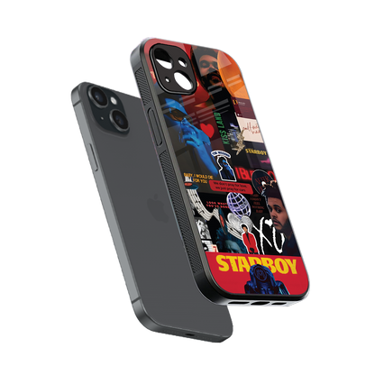 starboy mix back phone cover | glass case for iphone 15 plus