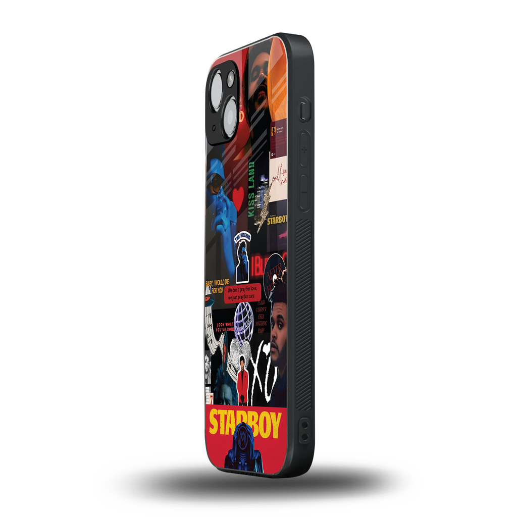 starboy mix back phone cover | glass case for iphone 15 plus
