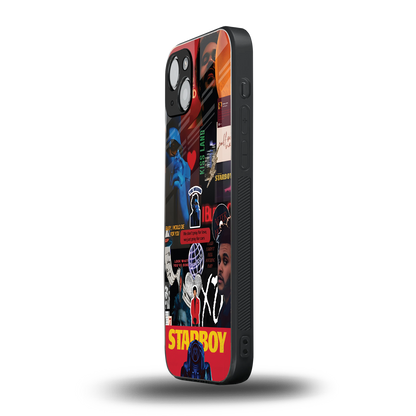 starboy mix back phone cover | glass case for iphone 15 plus