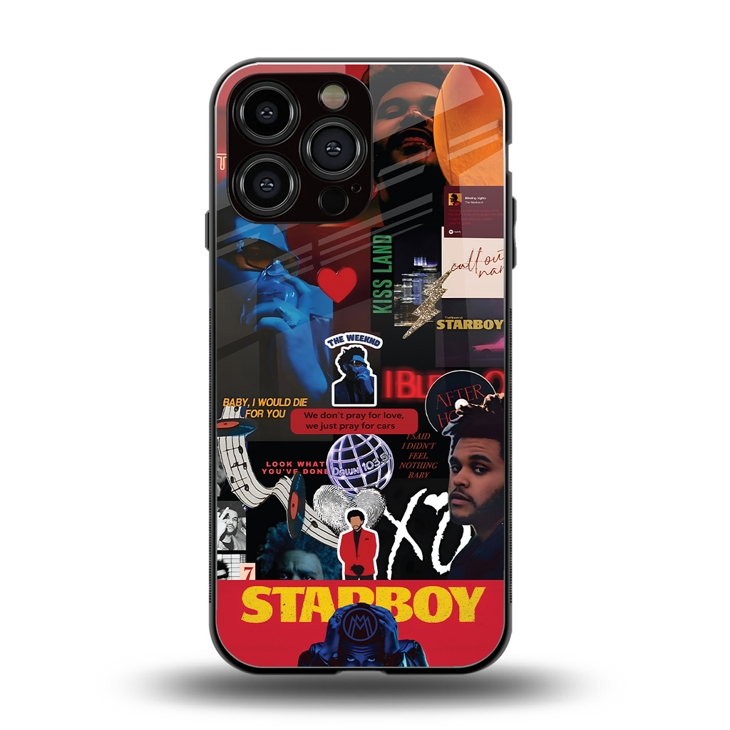 starboy mix back phone cover | glass case for iphone 15 pro max