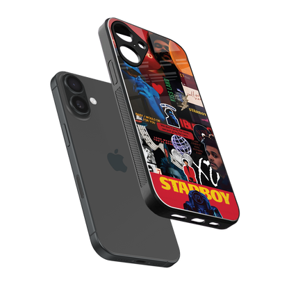 starboy mix back phone cover | glass case for iphone 16 plus
