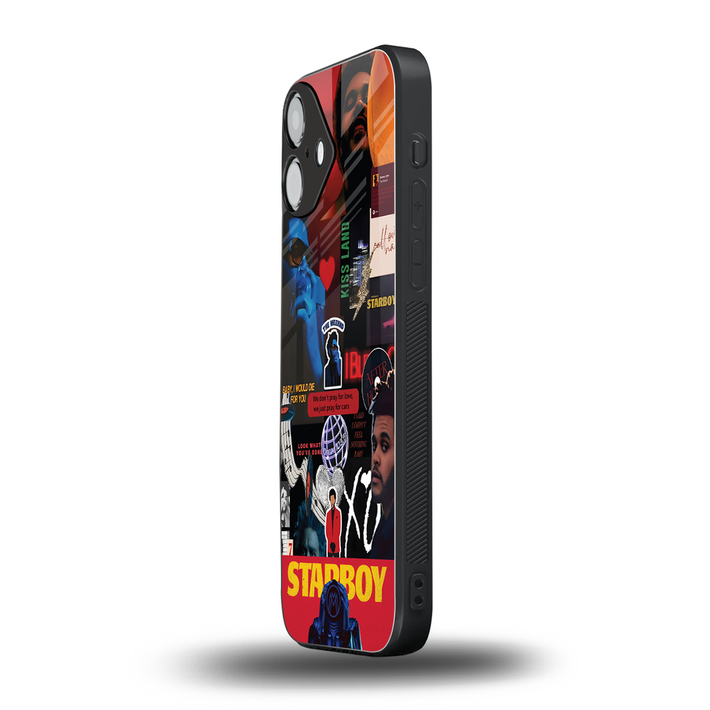 starboy mix back phone cover | glass case for iphone 16 plus