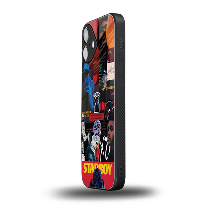 starboy mix back phone cover | glass case for iphone 16 plus
