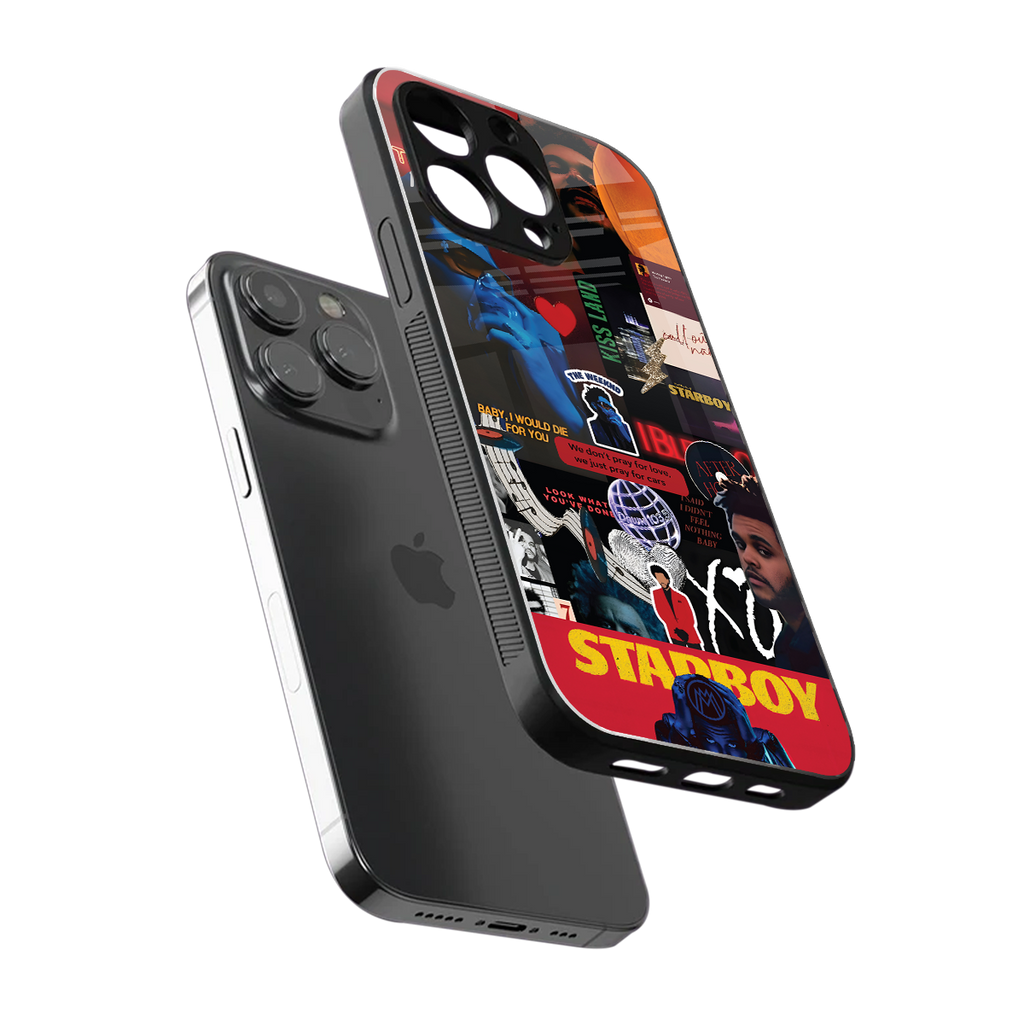 starboy mix back phone cover | glass case for iphone 16 pro max