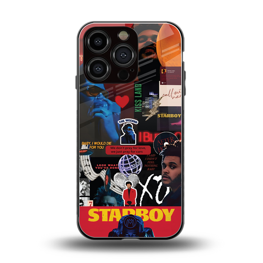 starboy mix back phone cover | glass case for iphone 16 pro