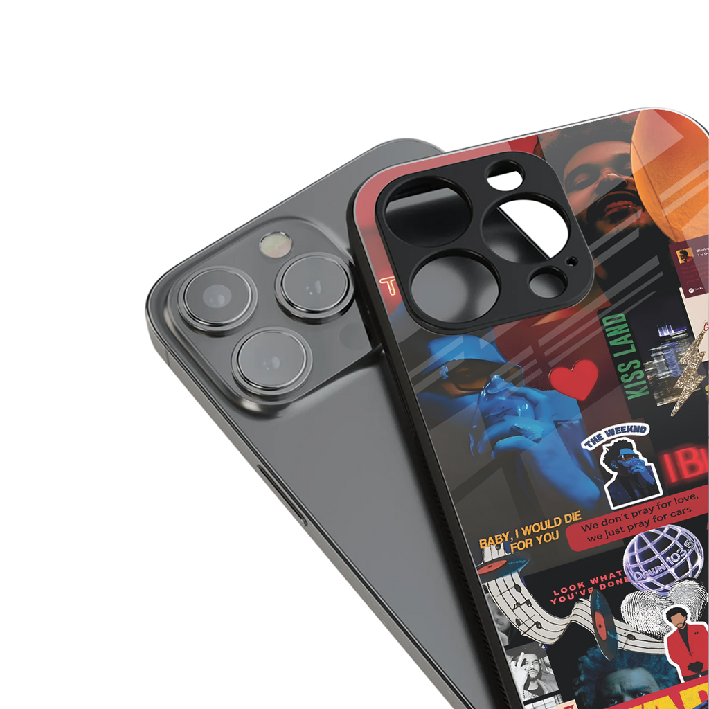 starboy mix back phone cover | glass case for iphone 14 pro