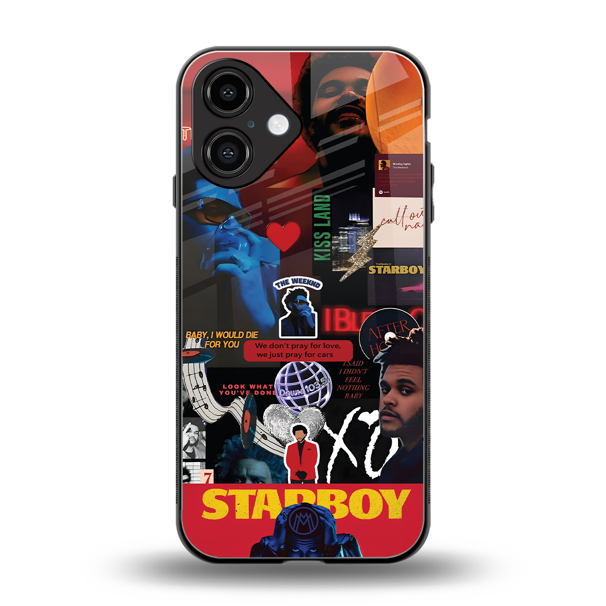 starboy mix back phone cover | glass case for iphone 16