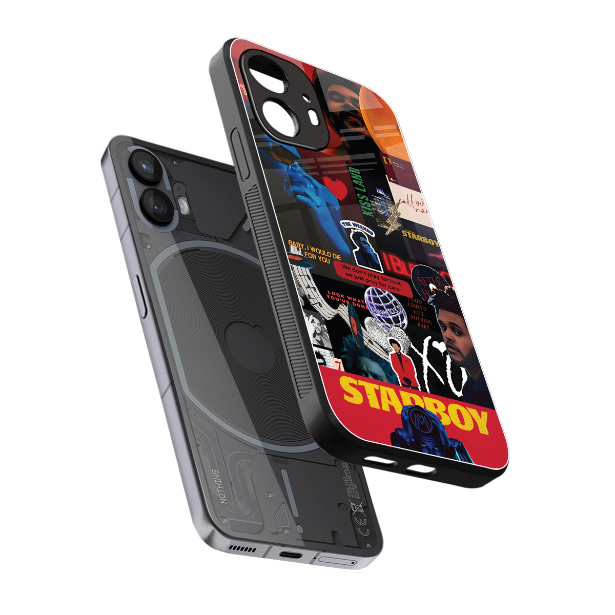 starboy mix back phone cover | glass case for nothing phone 2