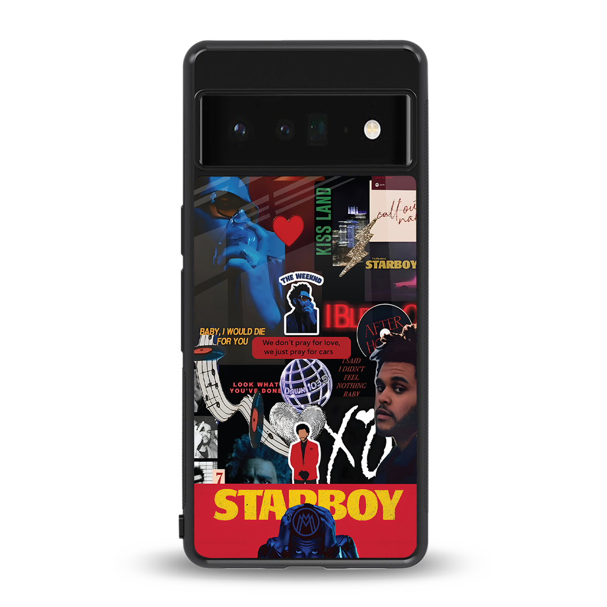 starboy mix back phone cover | glass case for google pixel 6 pro