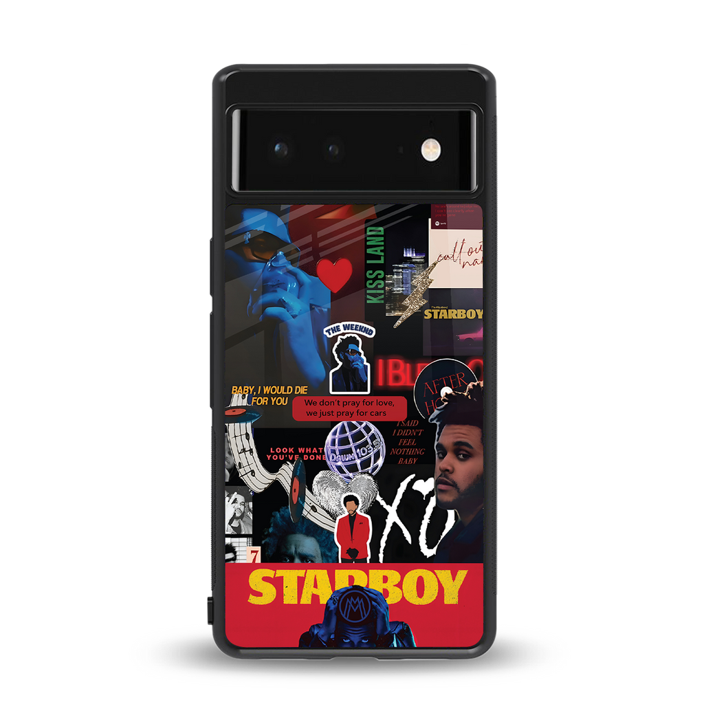 starboy mix back phone cover | glass case for google pixel 6