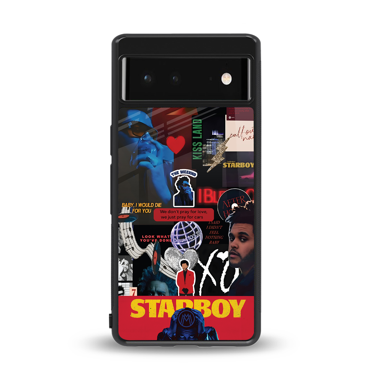 starboy mix back phone cover | glass case for google pixel 6