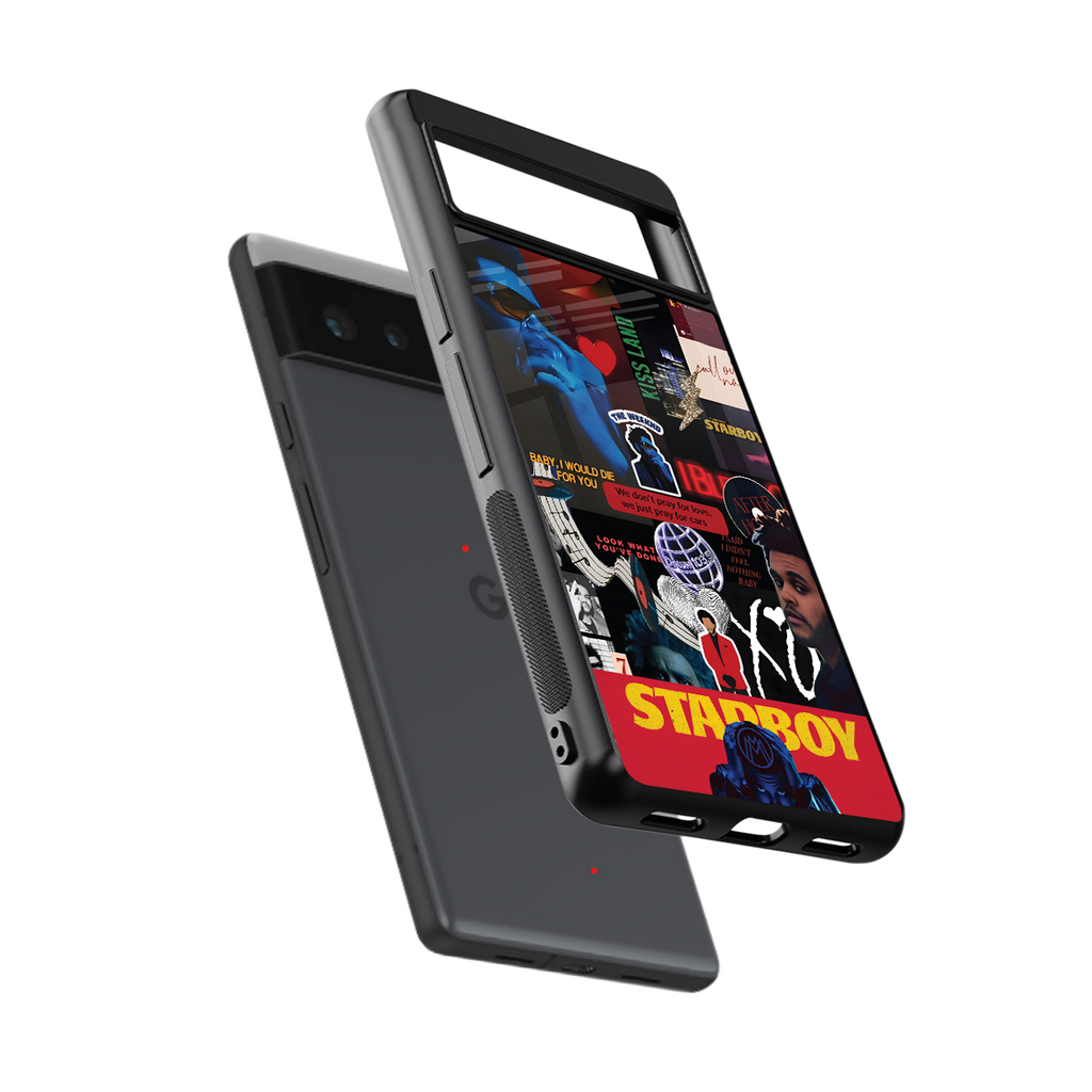 starboy mix back phone cover | glass case for google pixel 6