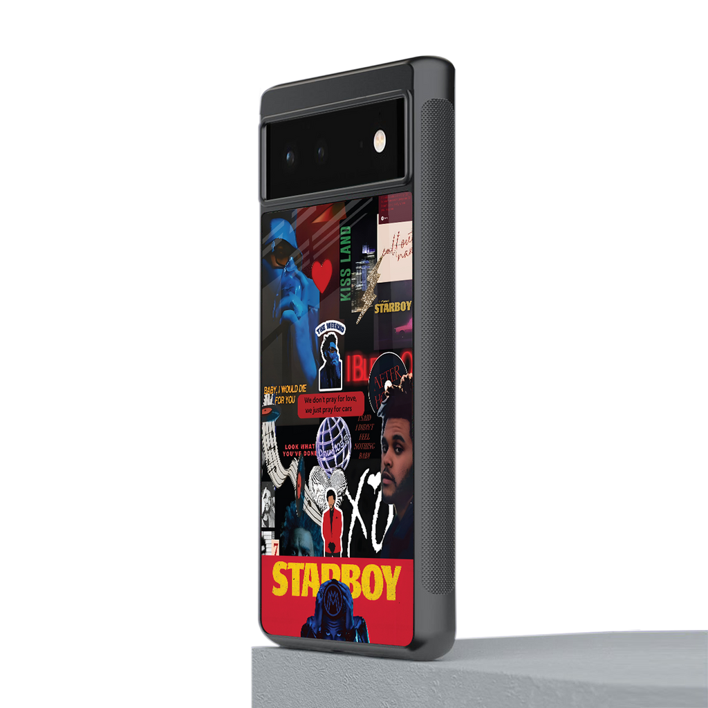 starboy mix back phone cover | glass case for google pixel 6